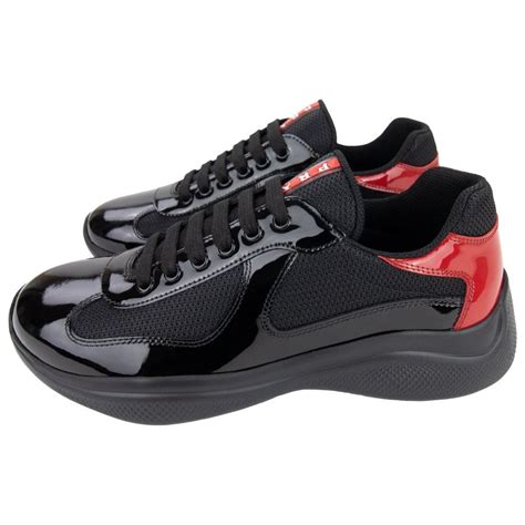 prada shoes men black and white red bowling|PRADA Red Casual Shoes for Men for sale .